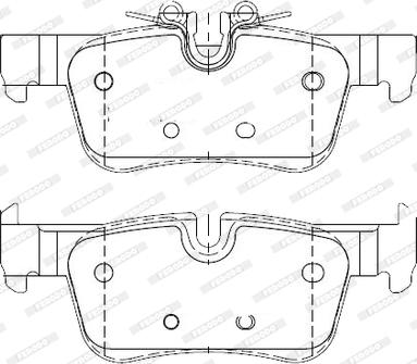 Ferodo FDB4954-D - Тормозные колодки, дисковые, комплект avtokuzovplus.com.ua