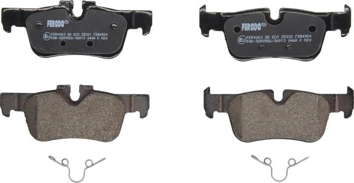 Ferodo FDB4954 - Гальмівні колодки, дискові гальма autocars.com.ua