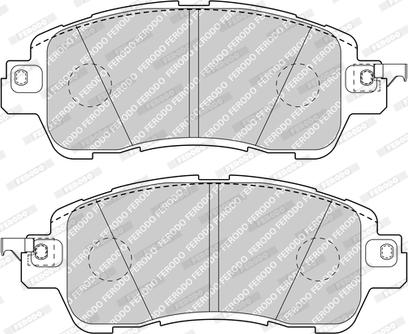 Ferodo FDB5015 - Гальмівні колодки, дискові гальма autocars.com.ua