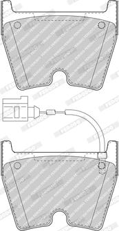 Ferodo FDB5023 - Тормозные колодки, дисковые, комплект avtokuzovplus.com.ua