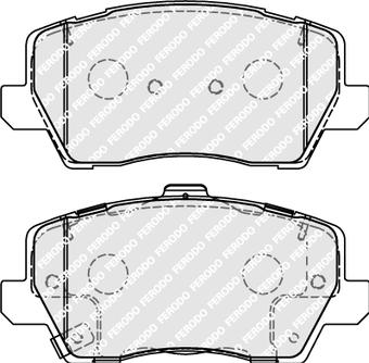 Ferodo FDB5037 - Гальмівні колодки, дискові гальма autocars.com.ua