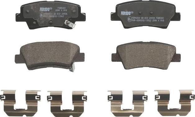Ferodo FDB5041 - Гальмівні колодки, дискові гальма autocars.com.ua
