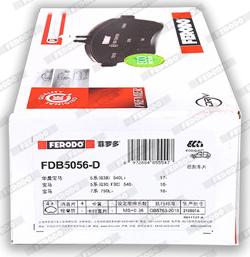 Ferodo FDB5056-D - Тормозные колодки, дисковые, комплект autodnr.net