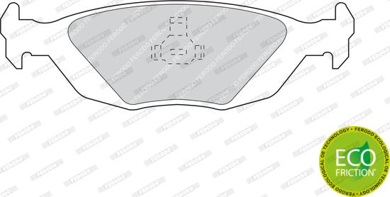 Ferodo FDB506 - Тормозные колодки, дисковые, комплект avtokuzovplus.com.ua