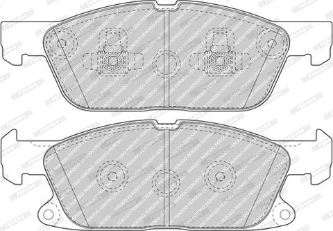 Ferodo FDB5087 - Тормозные колодки, дисковые, комплект avtokuzovplus.com.ua