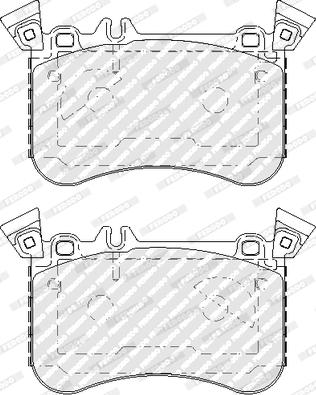 Ferodo FDB5109 - Тормозные колодки, дисковые, комплект avtokuzovplus.com.ua