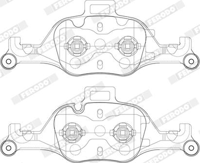 Ferodo FDB5114 - Гальмівні колодки, дискові гальма autocars.com.ua