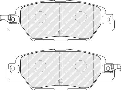Ferodo FDB5116 - Гальмівні колодки, дискові гальма autocars.com.ua