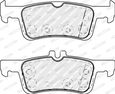 Ferodo FDB5130 - Тормозные колодки, дисковые, комплект avtokuzovplus.com.ua