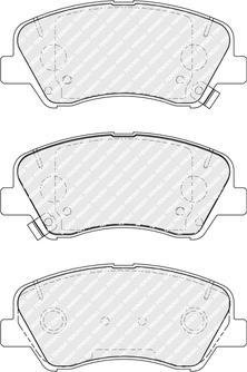 Ferodo FDB5135 - Тормозные колодки, дисковые, комплект avtokuzovplus.com.ua