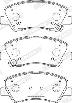 Ferodo FDB5135 - Тормозные колодки, дисковые, комплект avtokuzovplus.com.ua