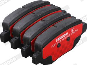 Ferodo FDB5165-S - Гальмівні колодки, дискові гальма autocars.com.ua