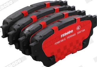 Ferodo FDB5166-S - Тормозные колодки, дисковые, комплект autodnr.net