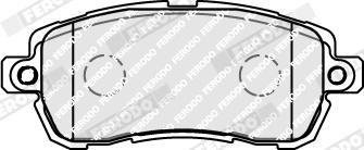 Ferodo FDB5181 - Гальмівні колодки, дискові гальма autocars.com.ua