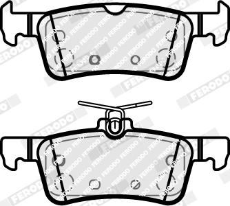 Ferodo FDB5185 - Тормозные колодки, дисковые, комплект avtokuzovplus.com.ua