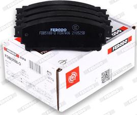 Ferodo FDB5188-D - Тормозные колодки, дисковые, комплект autodnr.net