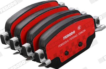 Ferodo FDB5225-S - Тормозные колодки, дисковые, комплект autodnr.net