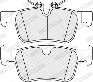 Ferodo FDB5241 - Тормозные колодки, дисковые, комплект avtokuzovplus.com.ua