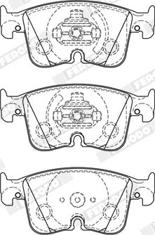 Ferodo FDB5349 - Гальмівні колодки, дискові гальма autocars.com.ua