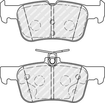 Ferodo FDB5355 - Тормозные колодки, дисковые, комплект autodnr.net