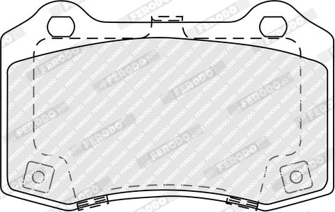 Ferodo FDB5359 - Тормозные колодки, дисковые, комплект avtokuzovplus.com.ua