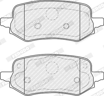 Ferodo FDB5371 - Гальмівні колодки, дискові гальма autocars.com.ua