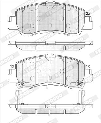 Ferodo FDB5386 - Гальмівні колодки, дискові гальма autocars.com.ua