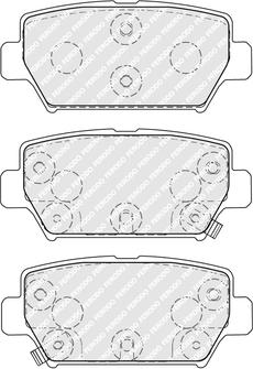 Ferodo FDB5406 - Тормозные колодки, дисковые, комплект autodnr.net