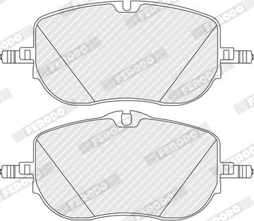 Ferodo FDB5493 - Тормозные колодки, дисковые, комплект autodnr.net