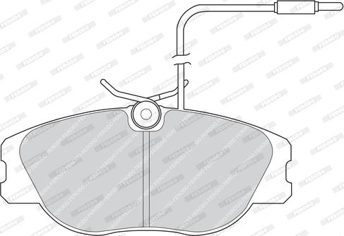 Ferodo FDB565 - Тормозные колодки, дисковые, комплект avtokuzovplus.com.ua