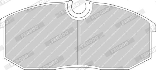Ferodo FDB580 - Гальмівні колодки, дискові гальма autocars.com.ua