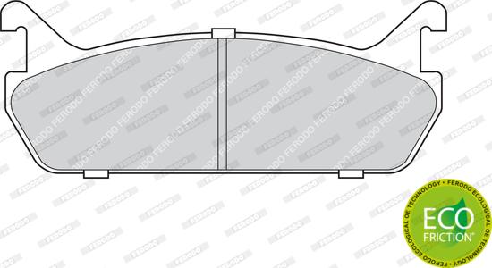 Ferodo FDB654 - Тормозные колодки, дисковые, комплект avtokuzovplus.com.ua