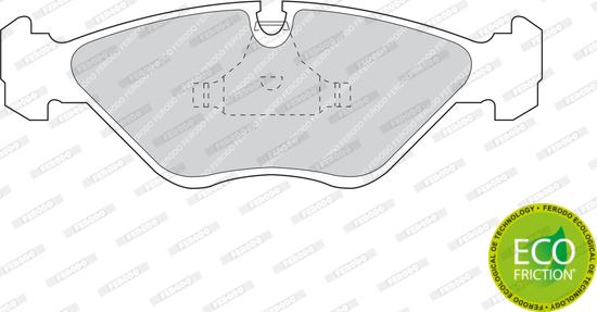 Ferodo FDB670 - Тормозные колодки, дисковые, комплект autodnr.net