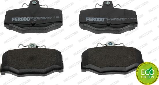 Ferodo FDB707 - Тормозные колодки, дисковые, комплект autodnr.net
