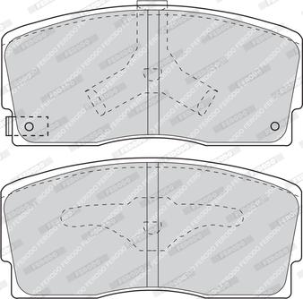 Ferodo FDB718 - Тормозные колодки, дисковые, комплект avtokuzovplus.com.ua