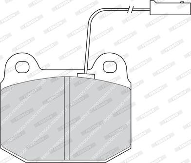 Ferodo FDB723 - Тормозные колодки, дисковые, комплект autodnr.net