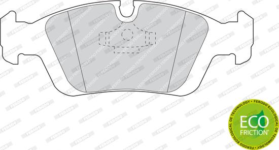 Ferodo FDB725 - Гальмівні колодки, дискові гальма autocars.com.ua