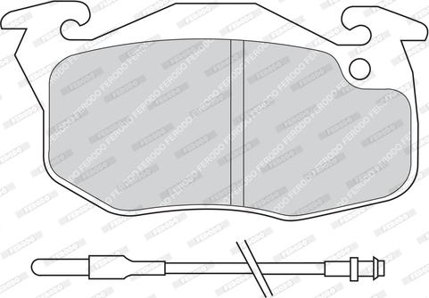 Ferodo FDB730 - Тормозные колодки, дисковые, комплект avtokuzovplus.com.ua