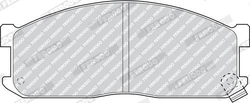 Ferodo FDB757 - Тормозные колодки, дисковые, комплект autodnr.net