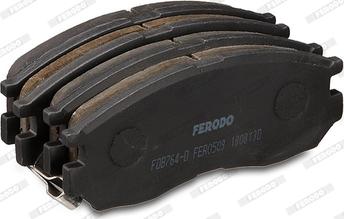 Ferodo FDB764-D - Гальмівні колодки, дискові гальма autocars.com.ua