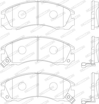 Ferodo FDB765 - Тормозные колодки, дисковые, комплект avtokuzovplus.com.ua