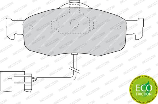 Ferodo FDB766 - Гальмівні колодки, дискові гальма autocars.com.ua