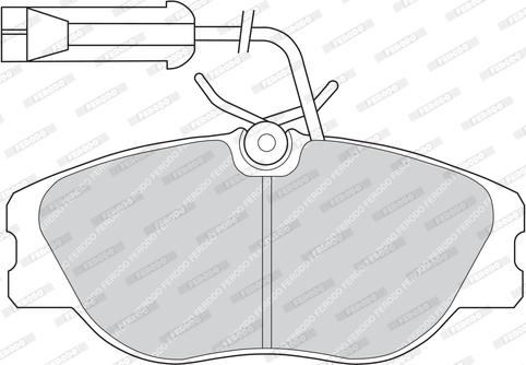 Ferodo FDB768 - Тормозные колодки, дисковые, комплект avtokuzovplus.com.ua