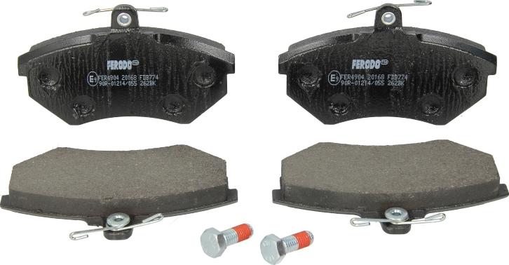 Ferodo FDB774 - Гальмівні колодки, дискові гальма autocars.com.ua