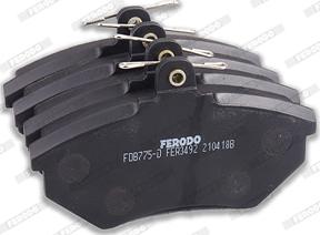 Ferodo FDB775D - Гальмівні колодки, дискові гальма autocars.com.ua