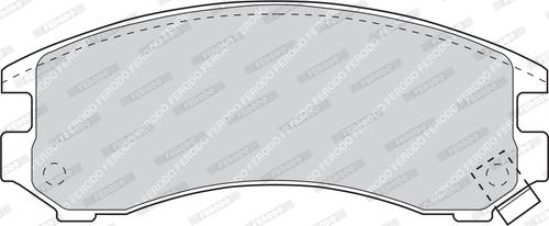 Ferodo FDB780 - Гальмівні колодки, дискові гальма autocars.com.ua