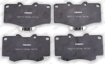 Ferodo FDB797-D - Тормозные колодки, дисковые, комплект avtokuzovplus.com.ua