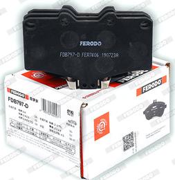 Ferodo FDB797-D - Тормозные колодки, дисковые, комплект avtokuzovplus.com.ua