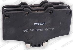 Ferodo FDB797-D - Тормозные колодки, дисковые, комплект avtokuzovplus.com.ua