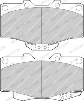 Ferodo FDB797-D - Тормозные колодки, дисковые, комплект avtokuzovplus.com.ua